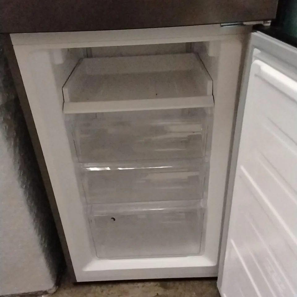 ELECTRIQ 245 LITRE 50/50 FREESTANDING FRIDGE FREEZER - STAINLESS STEEL