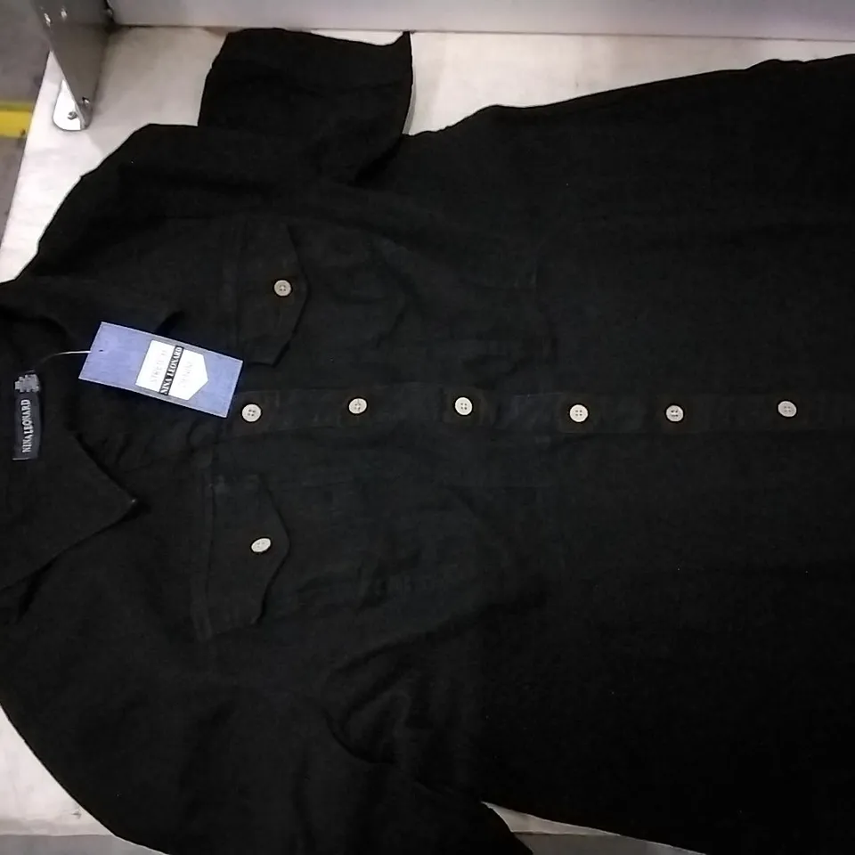 BOX CONTAINING NINA LEONARD  BLACK DENIM DRESS SIZE 3XL, 6 PCS 