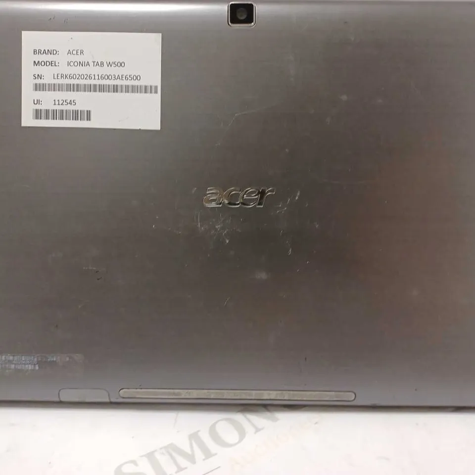 ACER ICONIA TAB W500 TABLET 