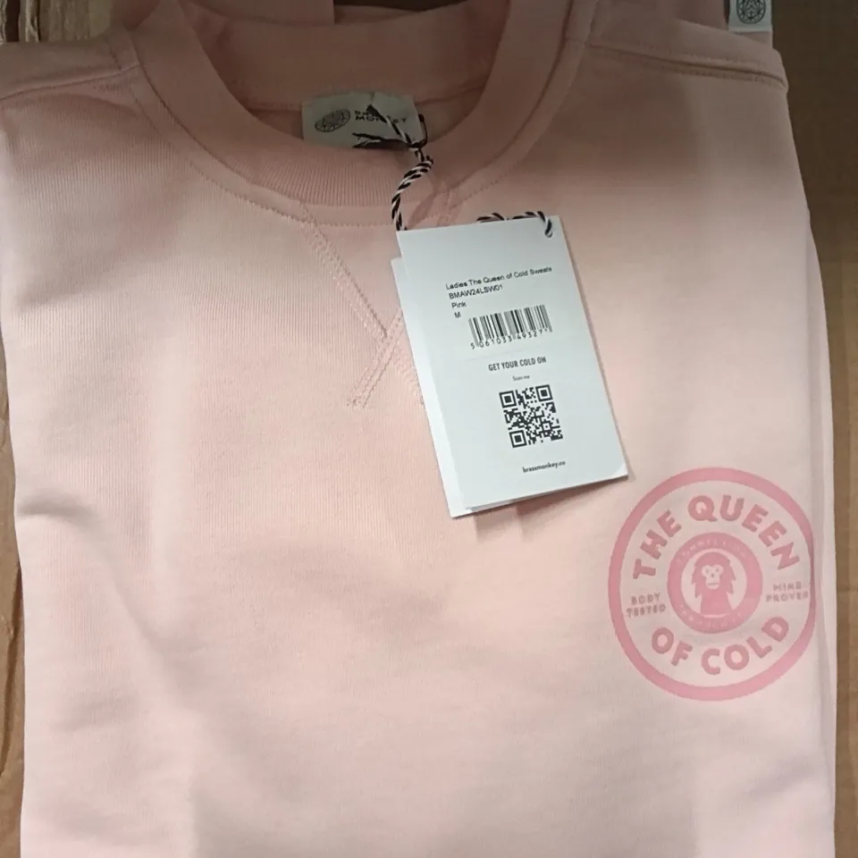 BRAND NEW BRASS MONKEY SWEATS - PINK SIZE MEDIUM APPROXIMATELY 7