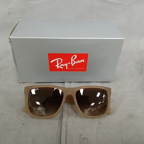 RAY-BAN SUNGLASSES β BROWN/TAN FRAME