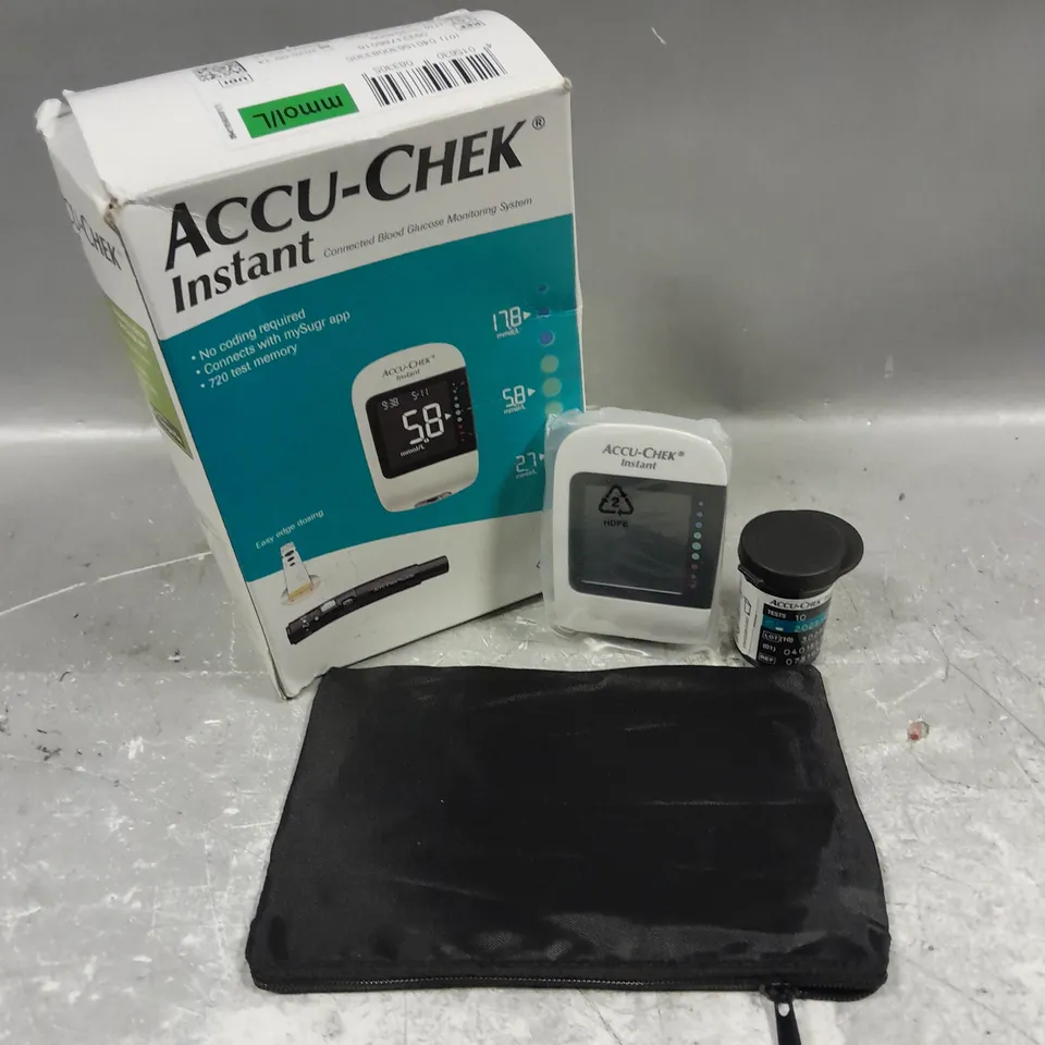 boxed accu-check instant blood glucose monitoring system