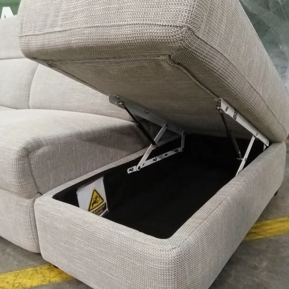 DETROIT FABRIC RIGHT HAND POWER RECLINER CORNER GROUP SOFA WITH CHARGING PORTS AND STORAGE RRP £1999