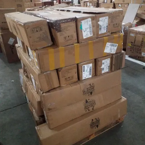 PALLET CONTAINING APPROXIMATELY 34 ASSORTED FESTIVE CHRISTMAS TREES 