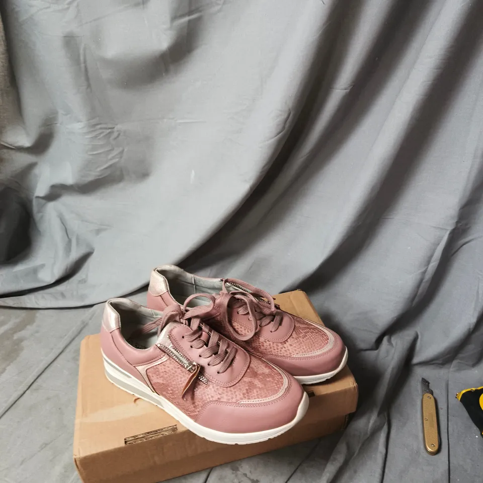 PINK WOMEN'S SNEAKERS WITH SIDE ZIP UK 7