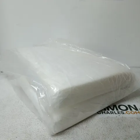 WHITE FOAM MATTRESS IN CLEAR PLASTIC WRAP – UNBRANDED