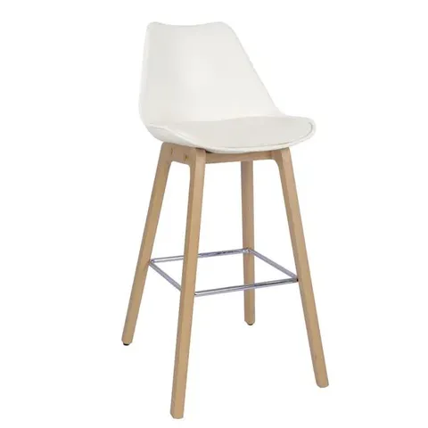 BOXED ERIK BAR STOOL - WHITE (1 BOX)