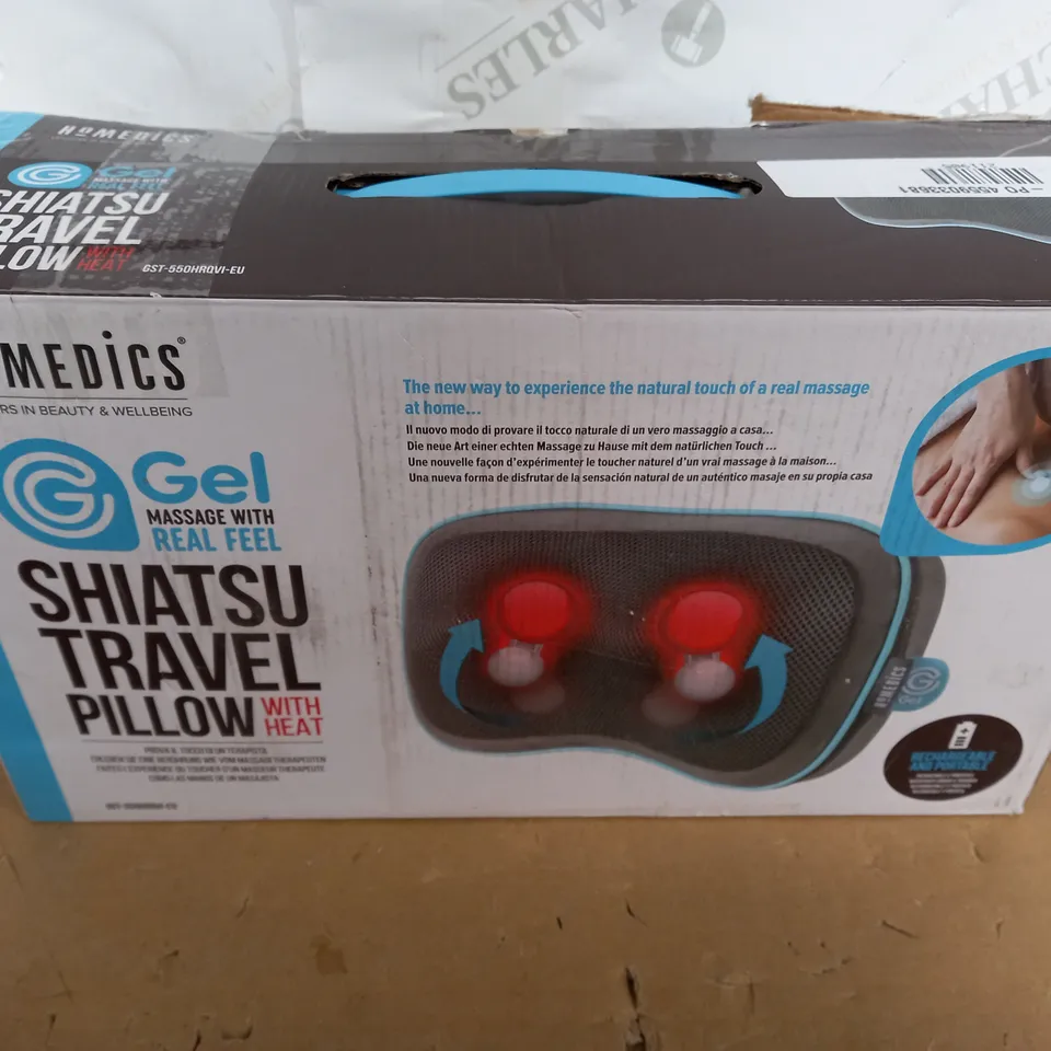 HOMEDICS SHIATSU TRAVEL PILLOW WITH HEAT