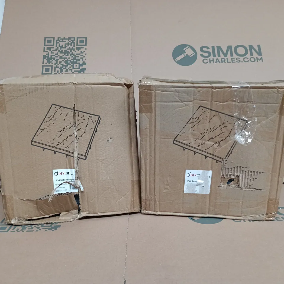 2 X DIV CHI 4 PACK GARDEN STEPPING STONES