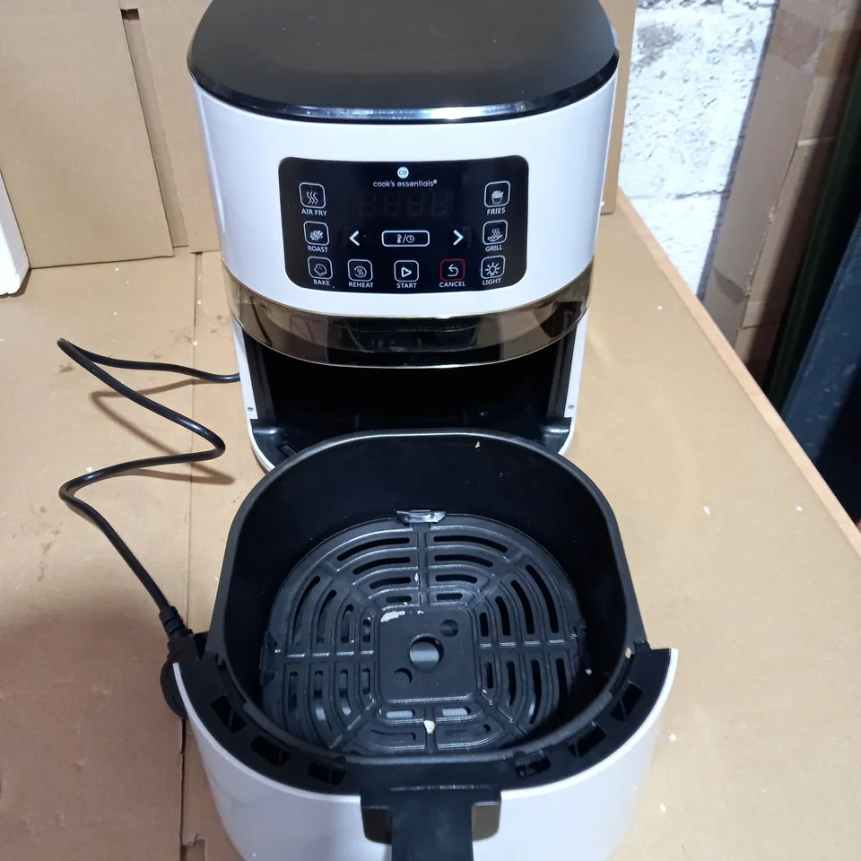 COOK'S ESSENTIALS 4.0L AIR FRYER WITH DIGITAL TOUCHSCREEN & VIEWING SCREEN - COOL GREY
