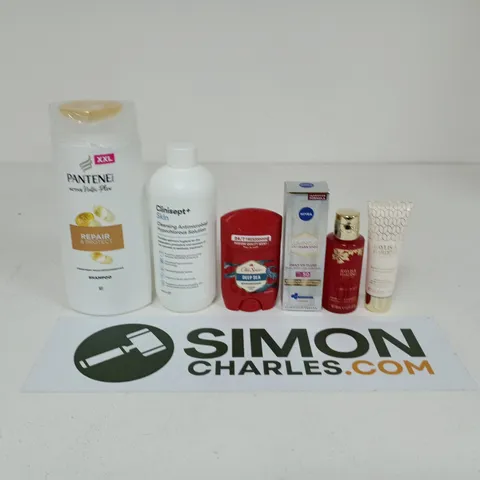 APPROXIMATEY 20 ASSORTED HEALTH AND BEAUTY PRODUCTS TO INCLUDE - PANTENE SHAMPOO - OLD SPICE STICK DEODORANT AND BAYLIS & HARDING HAND CREAM