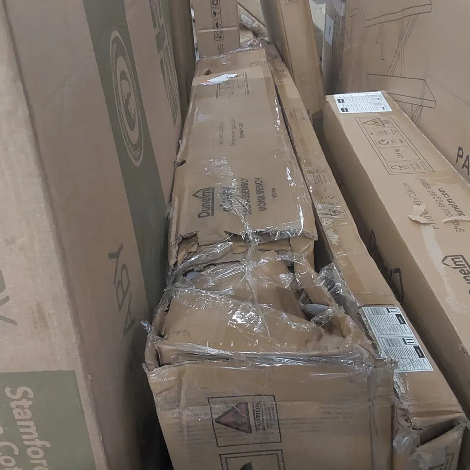 BOXED OLNEY MONK BENCH - STONE 