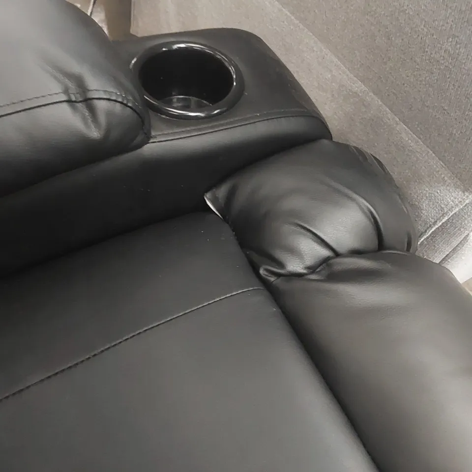 QUALITY DESIGNER FAUX LEATHER ELECTRIC RECLINING ARMCHAIR