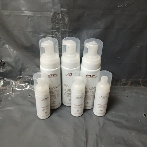 6 AVEDA PHOMOLLIENT STYLING FOAMS (200ML/50ML)