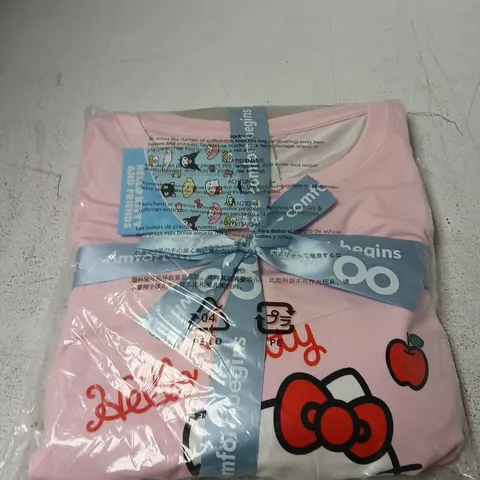 OODIE HELLO KITTY SLEEP TEE - ONE SIZE