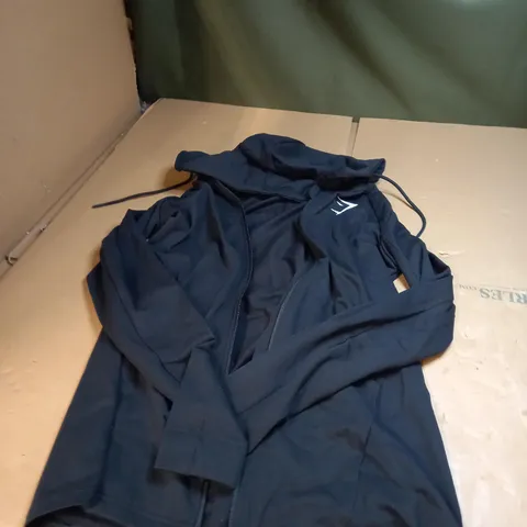 BLACK GYMSHARK HOODIE SIZE S
