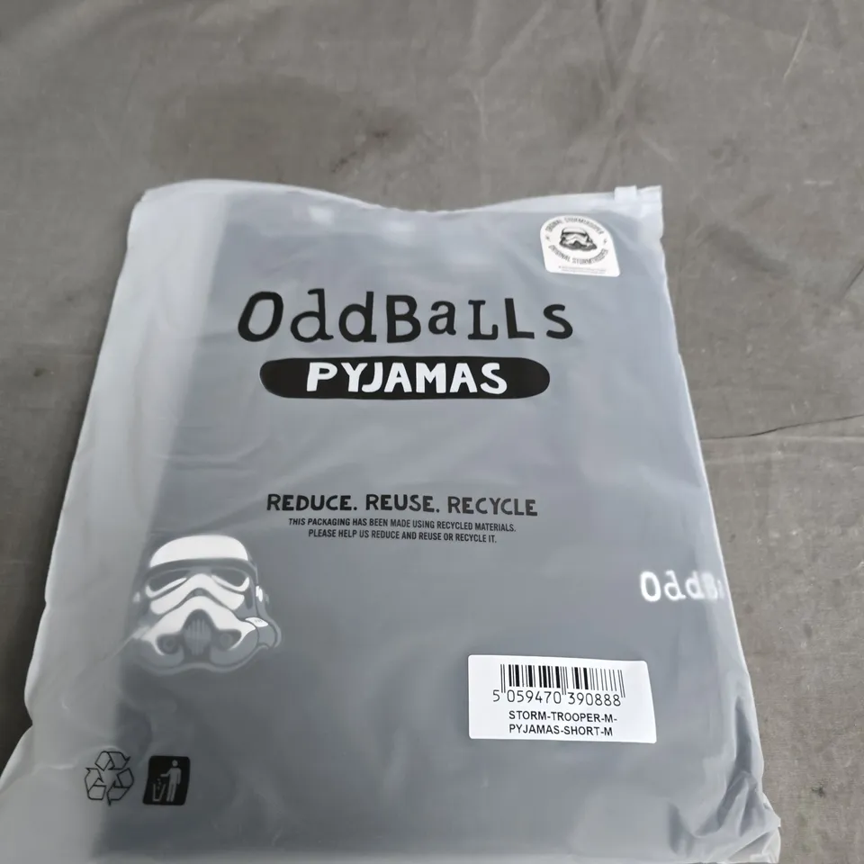 ODDBALLS STORMTROOPER PYJAMA SHORTS – MEN'S M