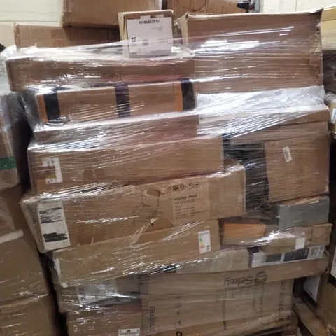 PALLET CONTAINING ASSORTED PRODUCTS INCLUDING MULTI-FUNCTION FOLDING TROLLEY, WICKER CHAIR & INDUCTION COOKER