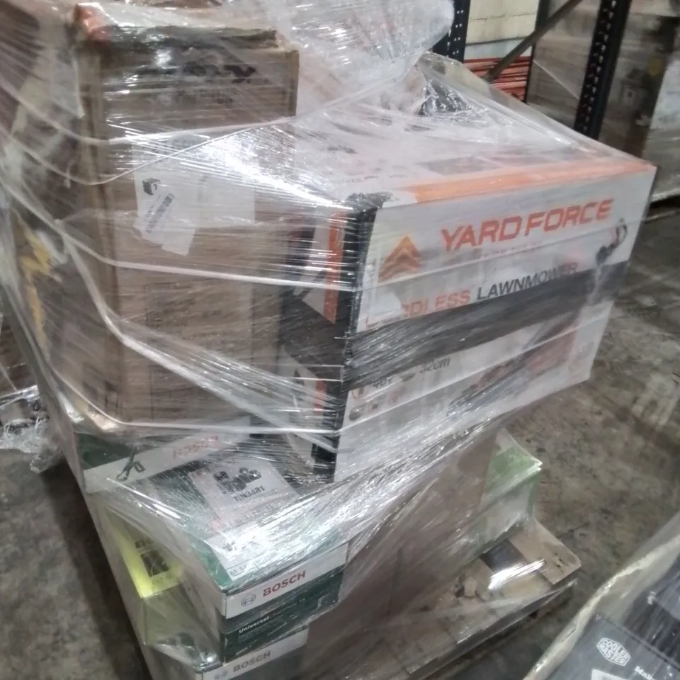 PALLET OF APPROXIMATELY 18 UNPROCESSED RAW RETURN HOUSEHOLD AND ELECTRICAL GOODS TO INCLUDE;