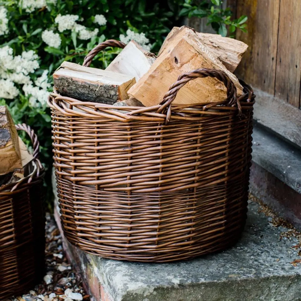 BOXED MILERSTOWN WICKER LOG CARRIER (1 BOX)