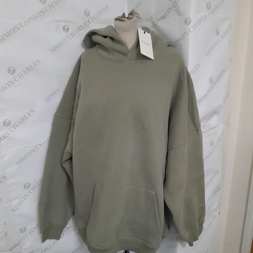 BLAKELY PRINTED FLEECE LINED HOODIE IN SAGE GREEN SIZE XL