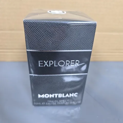 BOXED AND SEALED MONT BLANC EXPLORER TRAVEL EAU DE PARFUM 30ML 