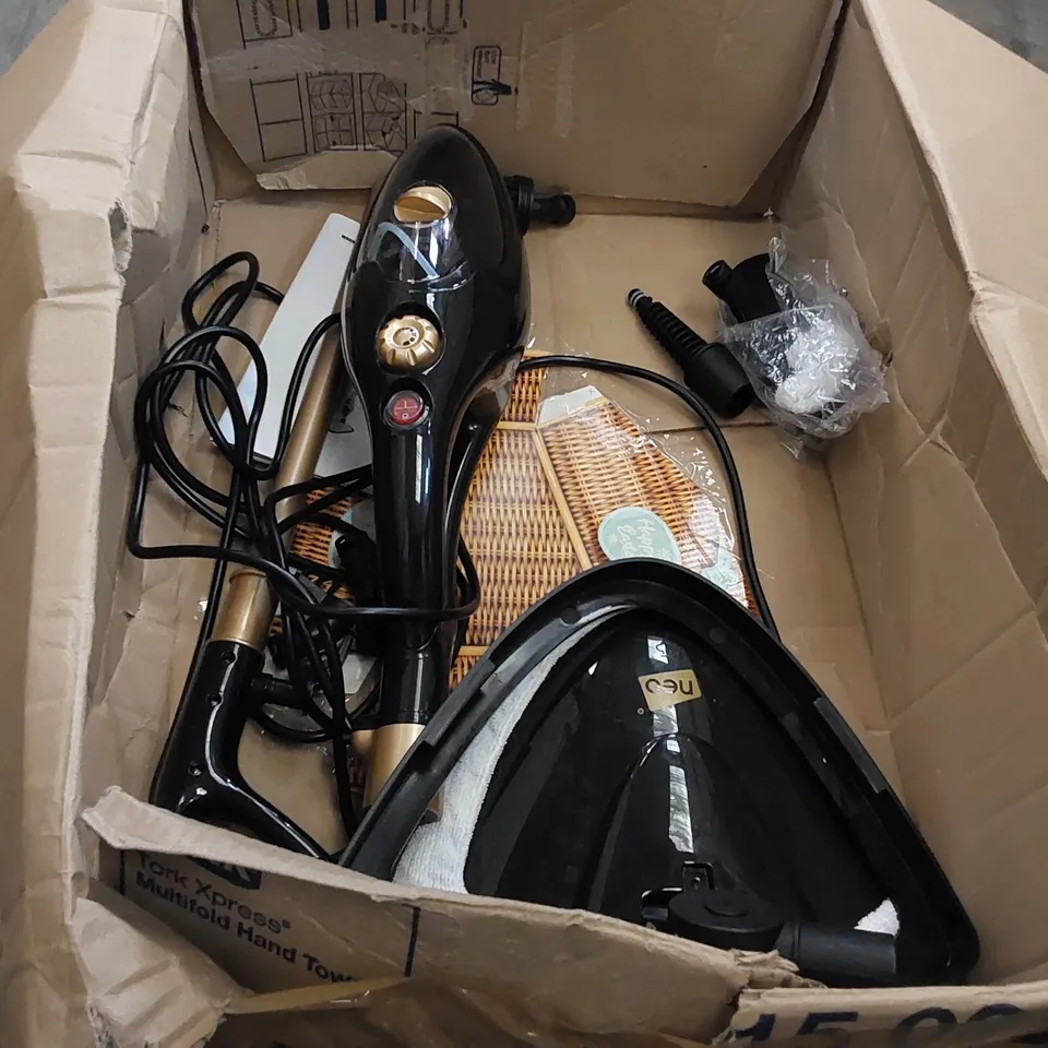 BOXED NEO BLACK & COPPER 10 IN 1 1500W HOT STEAM MOP CLEANER AND HAND STEAMER (1 BOX)