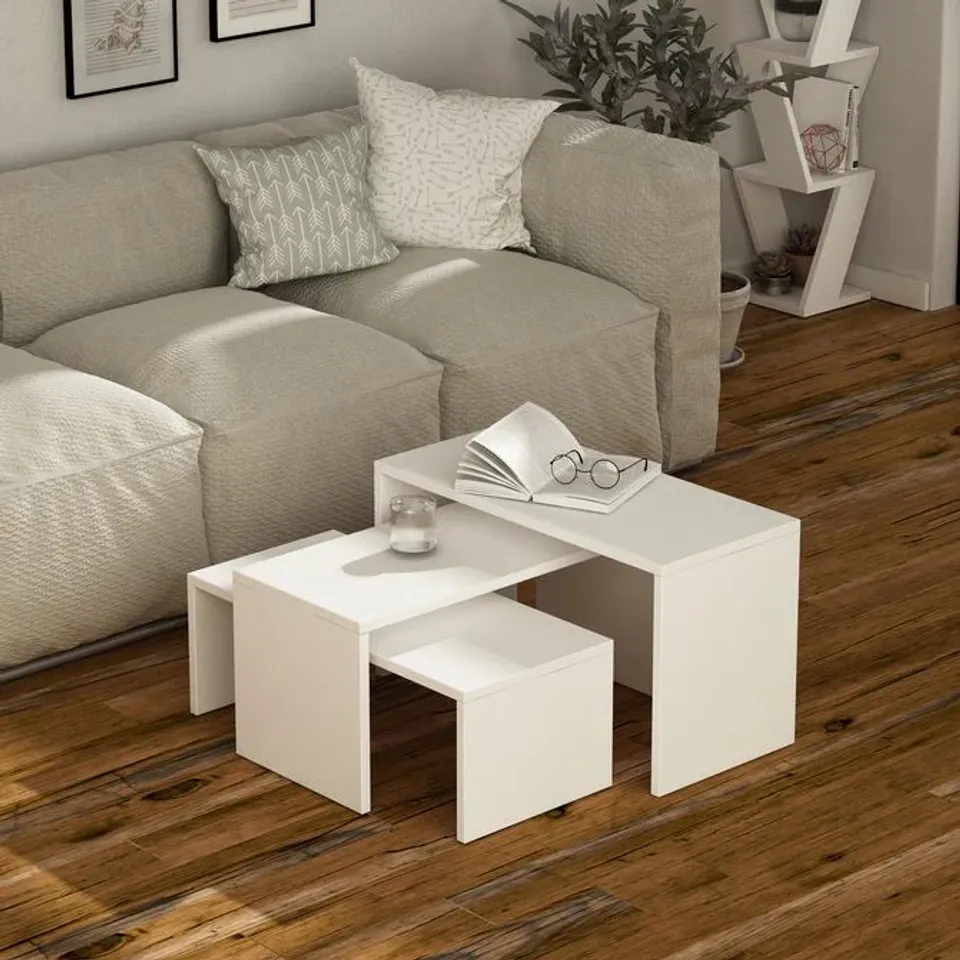 BOXED KANTRA MULTIPURPOSE KANTA MODERN COFFEE TABLE.