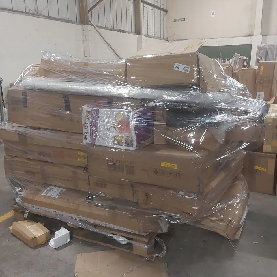 PALLET CONTAINING A LARGE QUANTITY OF ASSORTED FURNITURE PARTS ECT