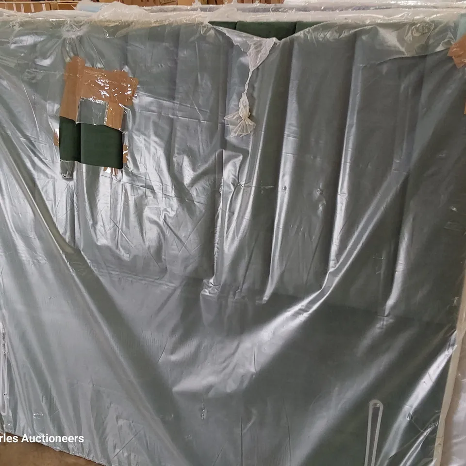 BAGGED 5' KINGSIZE HEADBOARD GREEN FABRIC 