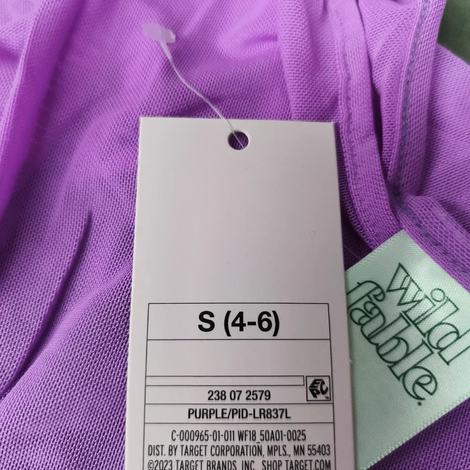 2 x WILD FABLE PURPLE KIDS' SLEEVELESS DRESS – UK 4-6 (S 4-6)