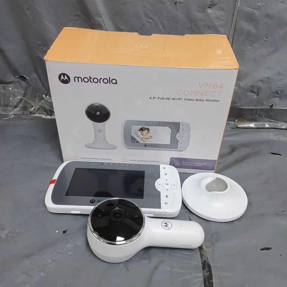 MOTOROLA VM64 CONNECT 4.3" FULL HD WI-FI VIDEO BABY MONITOR RRP £50