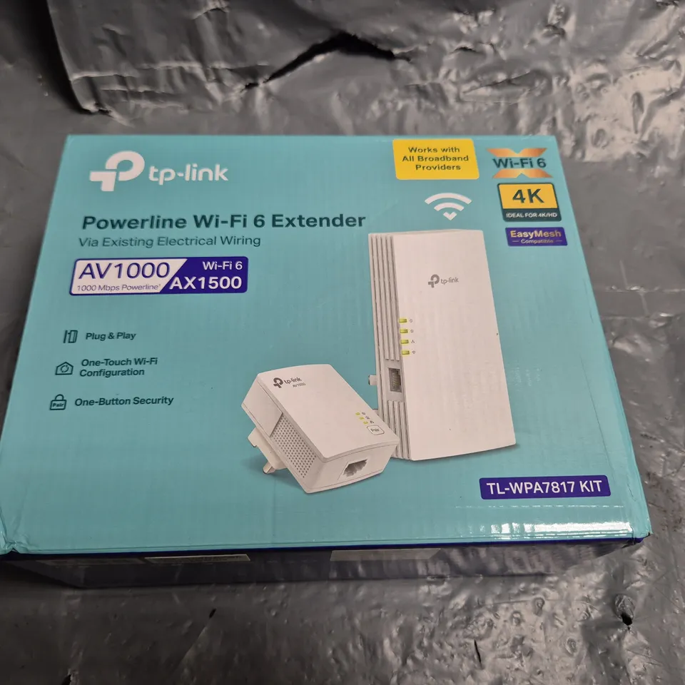 BOXED TP LINK POWERLINE WI-FI 6 EXTENDER
