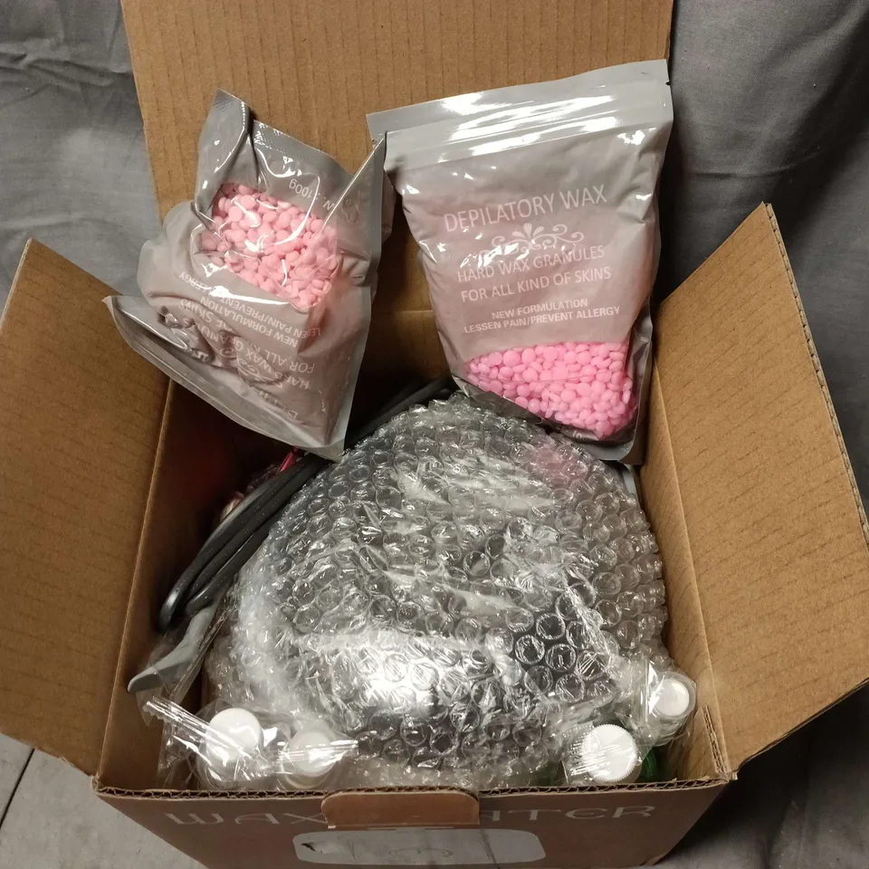 ACCUEILPORT WAX HEATER KIT WITH DEPILATORY WAX BEADS – BOXED