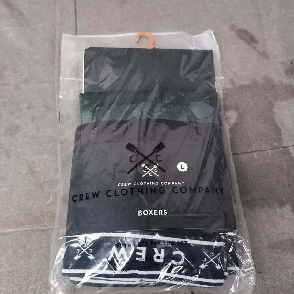 CREW CLOTHING COMPANY BOXERS – MEN’S, SIZE L