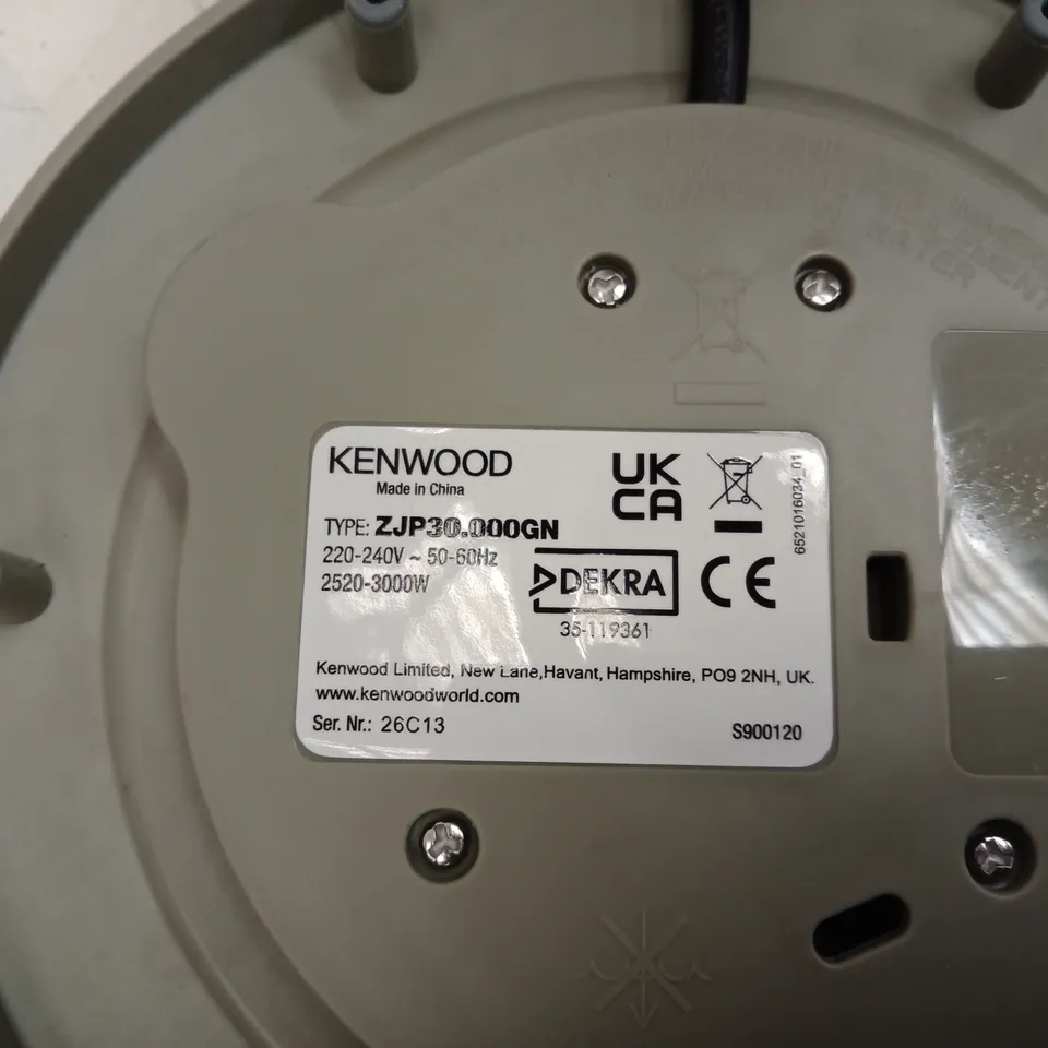 KENWOOD DUSK COLLECTION KETTLE – 1.7L, 3KW, MODEL: ZJP30.000GN - BOXED