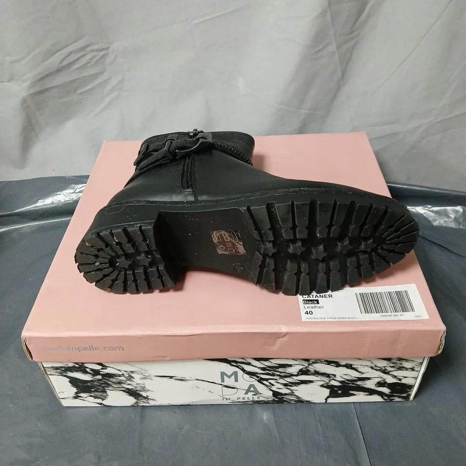 MODA IN PELLE CATANER BLACK BOOTS SIZE EU 40