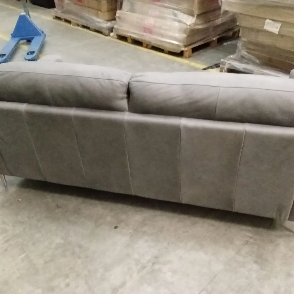QUALITY DESIGNER ITALIAN MADE ARES 3 SEATER LEATHER SOFA
