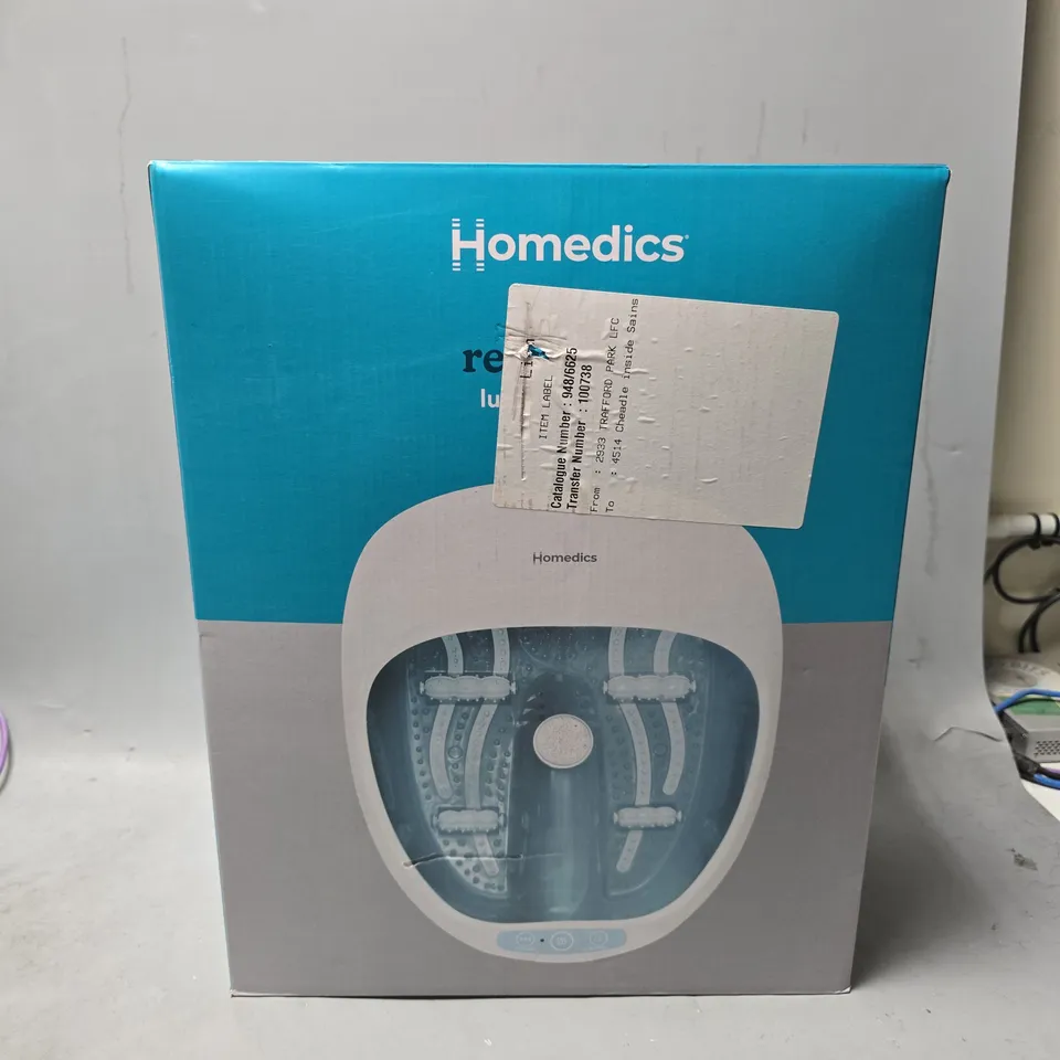 BOXED HOMEDICS 4 IN 1 RELAXATION FOOT SPA 