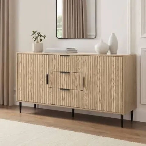 BOXED DUSK EVIE SIDEBOARD WITH DRAWERS - WOOD EFFECT