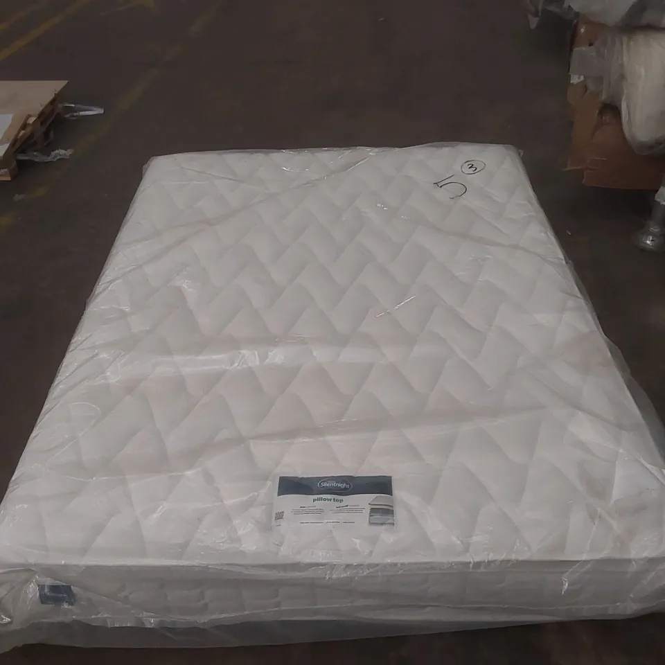 QUALITY BAGGED SILENTNIGHT MIRACOIL PILLOWTOP 5' KINGSIZE MATTRESS  RRP £499