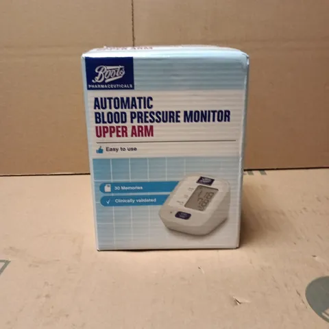 BOXED AUTOMATIC BLOOD PRESSURE MONITOR – UPPER ARM WITH CUFF & ACCESSORIES