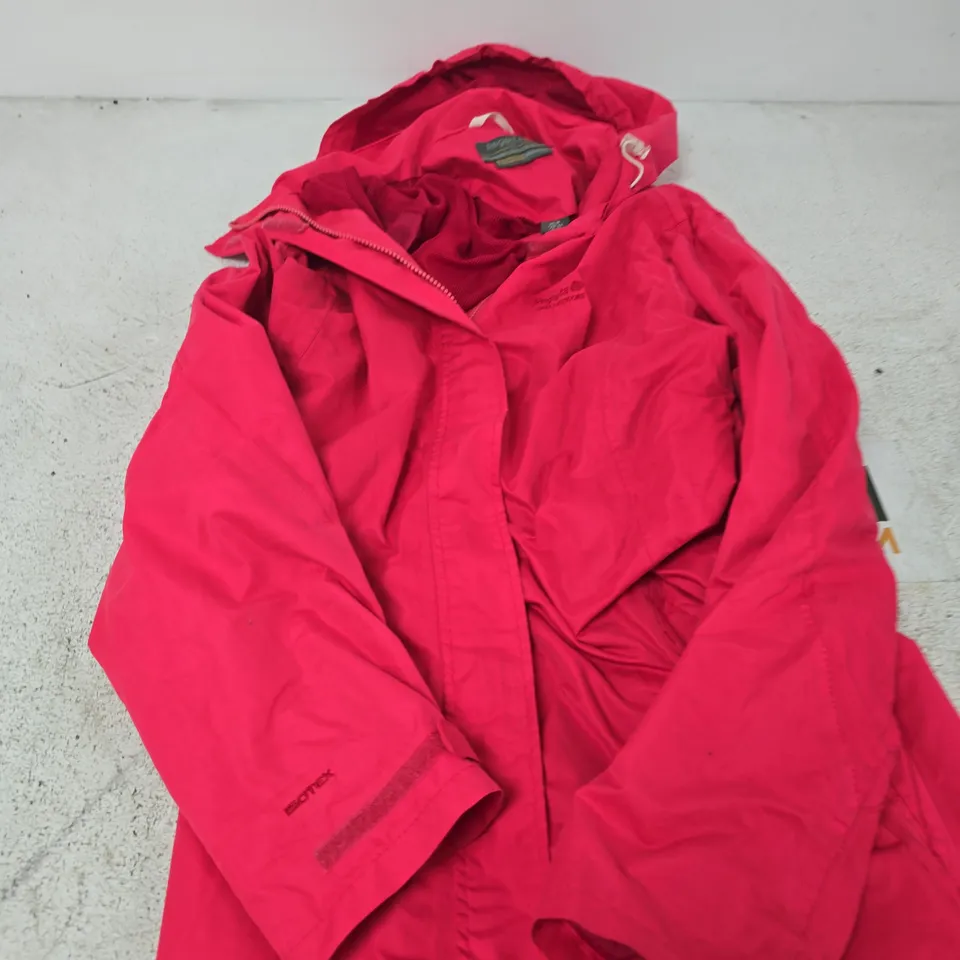 REGATTA GREAT OUTDOORS PINK ISOTEX WATERPROOF JACKET – UK 18