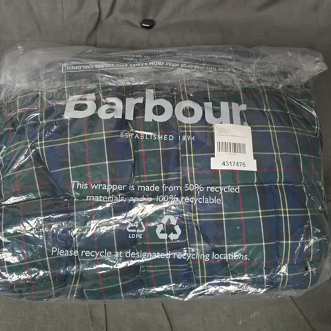 BARBOUR BLAINE TARTAN PARKA COAT SIZE XL