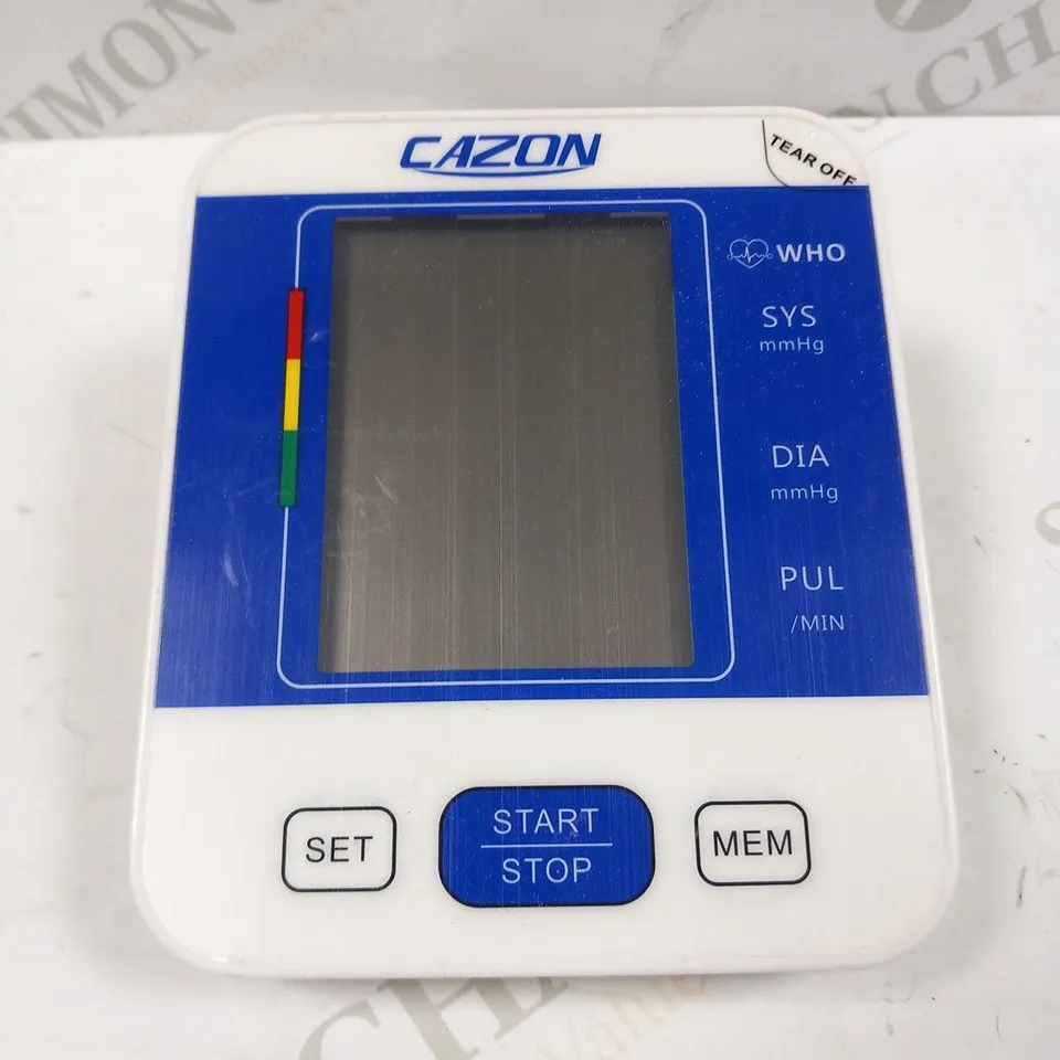 CAZON BLOOD PRESSURE MONITOR