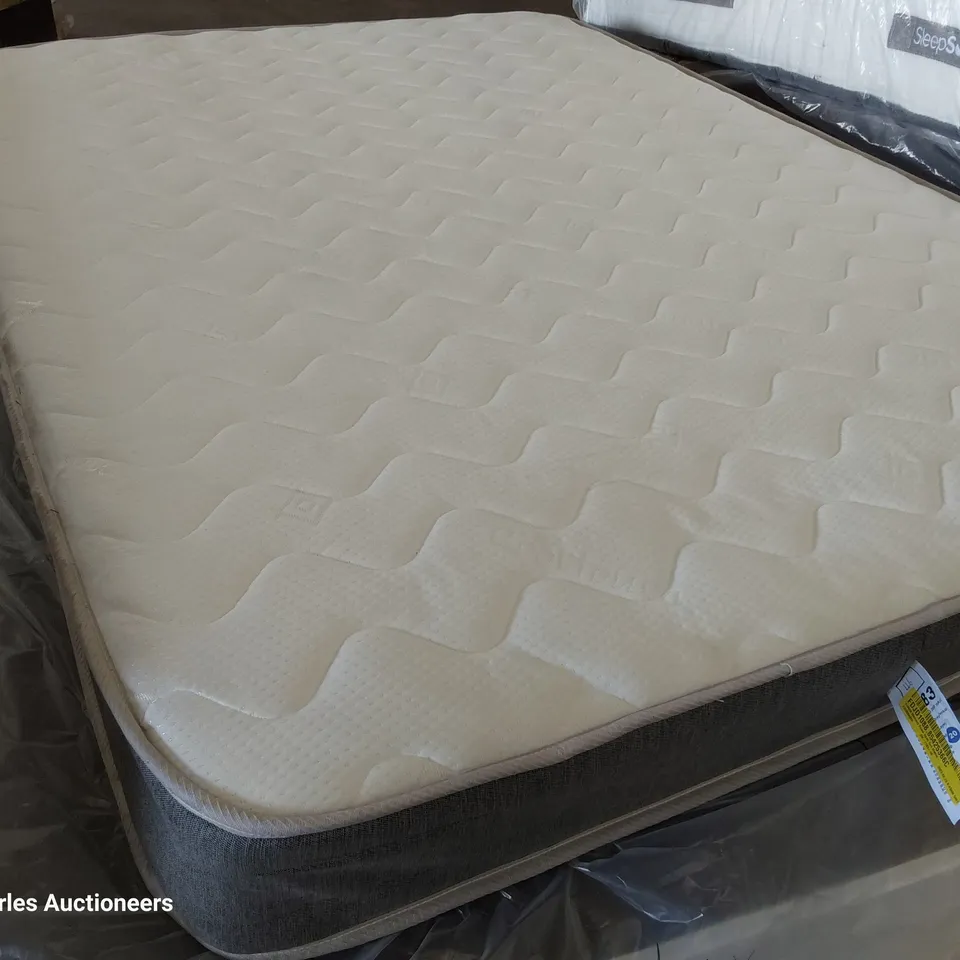 UNBAGGED 4'6" DOUBLE ARDOCH MEMORY FOAM OPEN COIL MATTRESS 