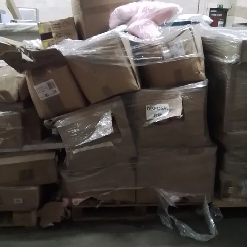 PALLET OF ASSORTED HOUSEHOLD GOODS AND PRODUCTS TO INCLUDE;TSHIRTS,NECK PILLOW,PILLOWS 