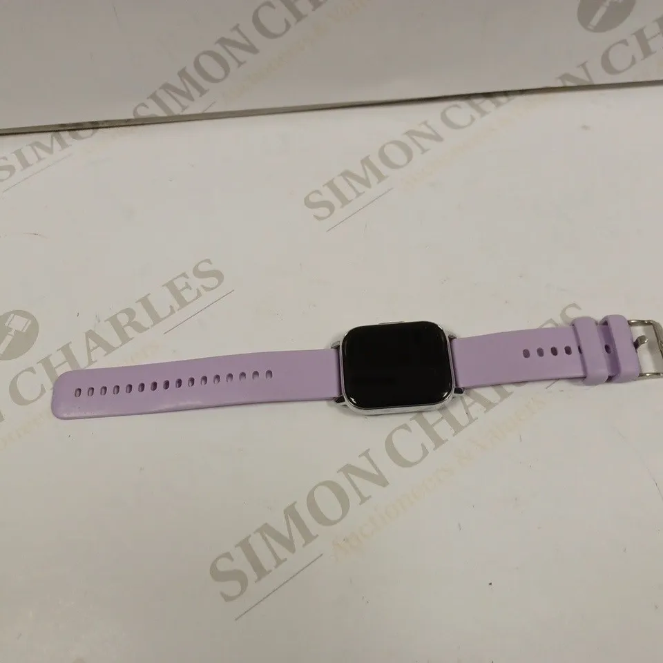 WATERPROOF SMART WATCH WITH LILAC STRAP 