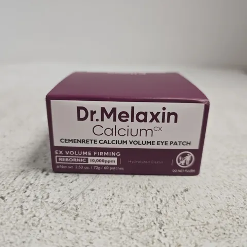 BOXED AND SEALED DR.MELAXIN CALCIUM CX CEMETRATE CALCIUM VOLUME EYE PATCH (60 PATCHES)