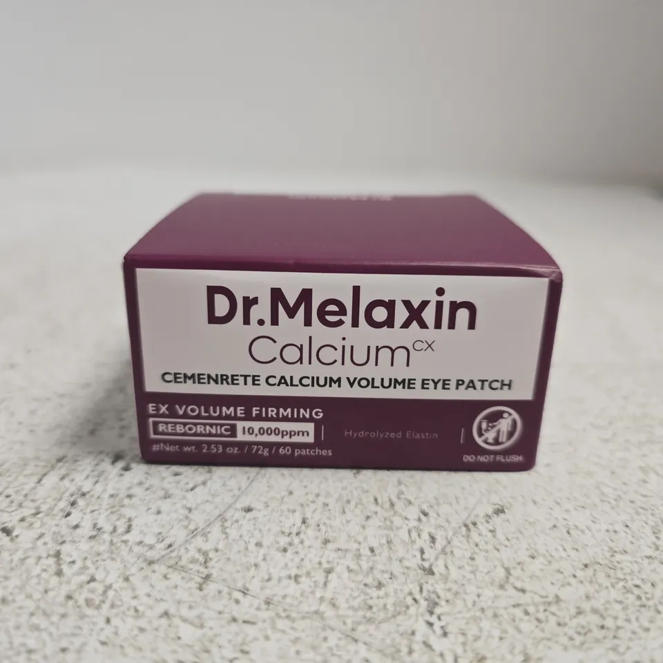 BOXED AND SEALED DR.MELAXIN CALCIUM CX CEMETRATE CALCIUM VOLUME EYE PATCH (60 PATCHES)
